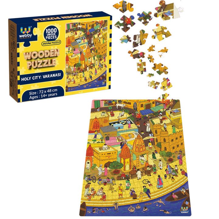Webby Holy City Varanasi Jigsaw Puzzle, 1000 Pieces