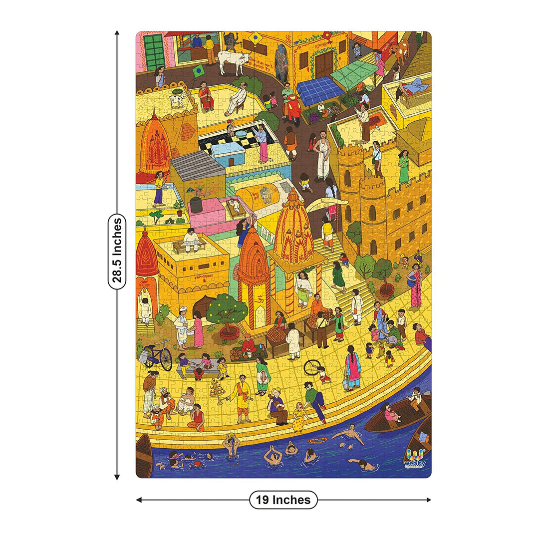 Webby Holy City Varanasi Jigsaw Puzzle, 1000 Pieces