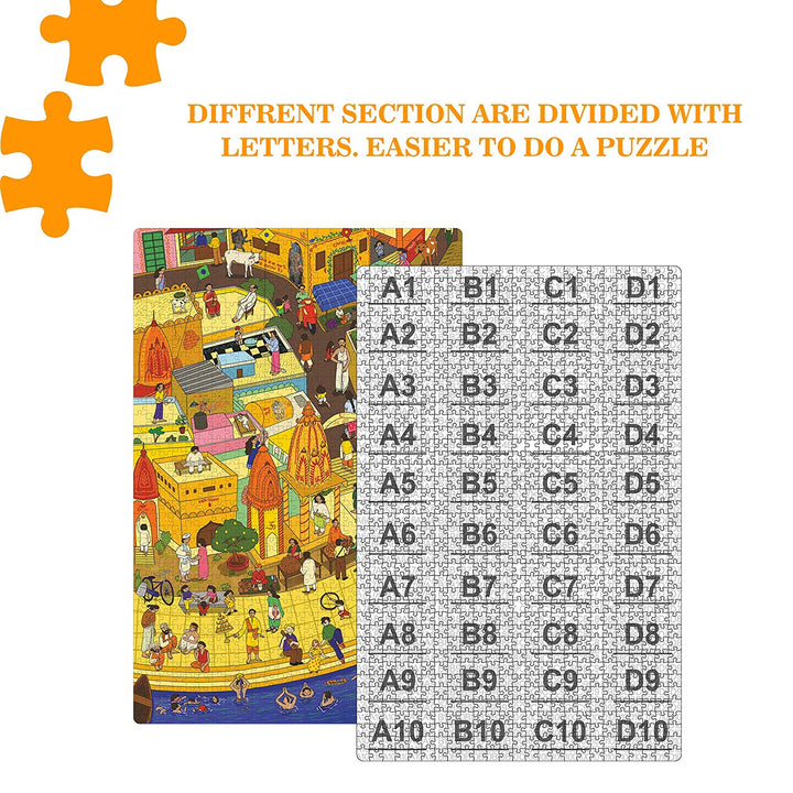 Webby Holy City Varanasi Jigsaw Puzzle, 1000 Pieces
