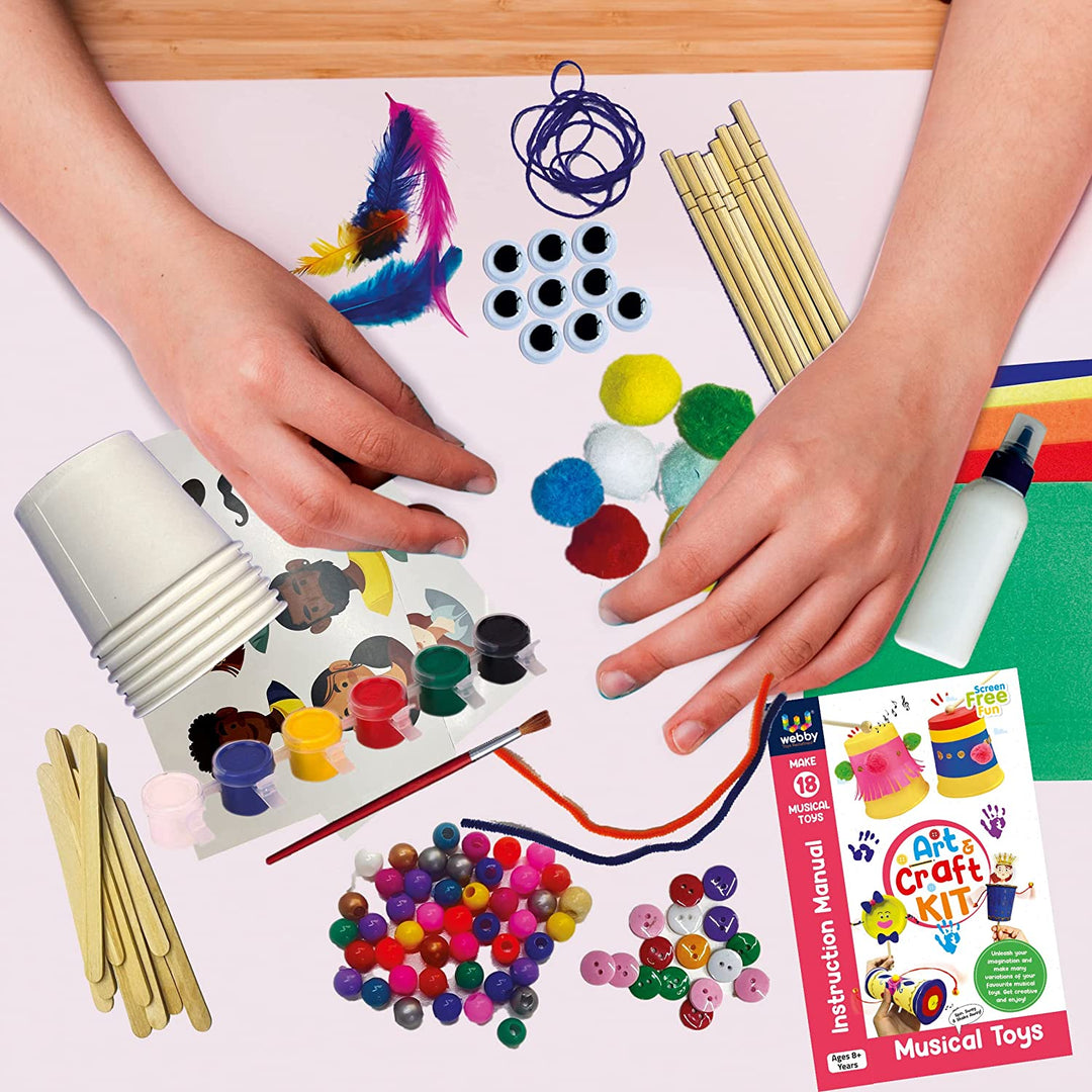 Webby DIY Musical Toys Art and Craft Activity Kit