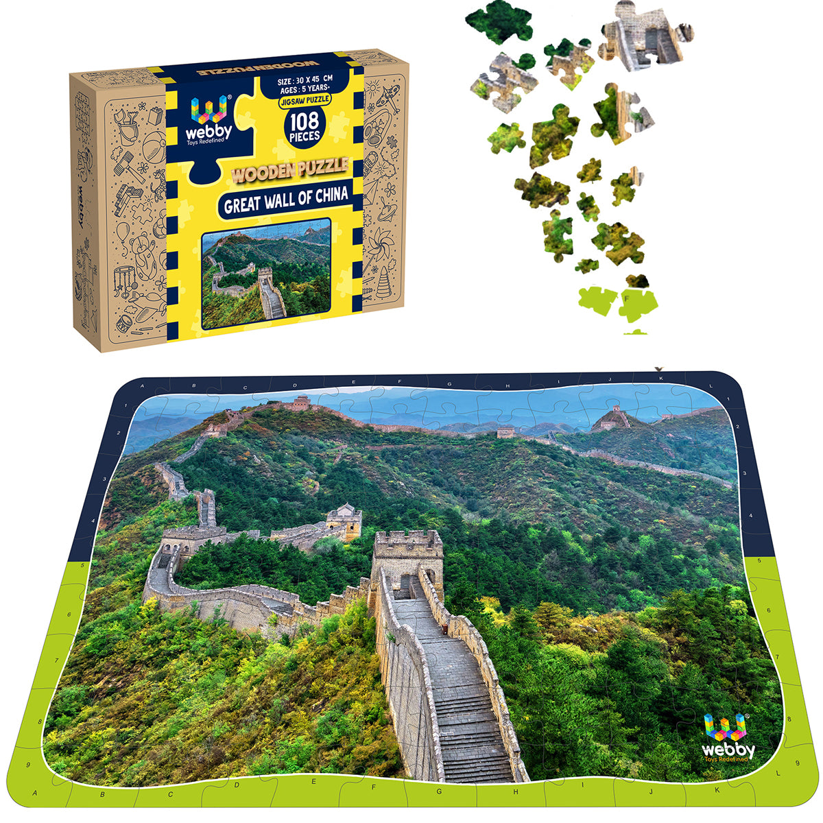 80 Design Wooden Puzzle 5000 Pieces China The Great Wall Landscape