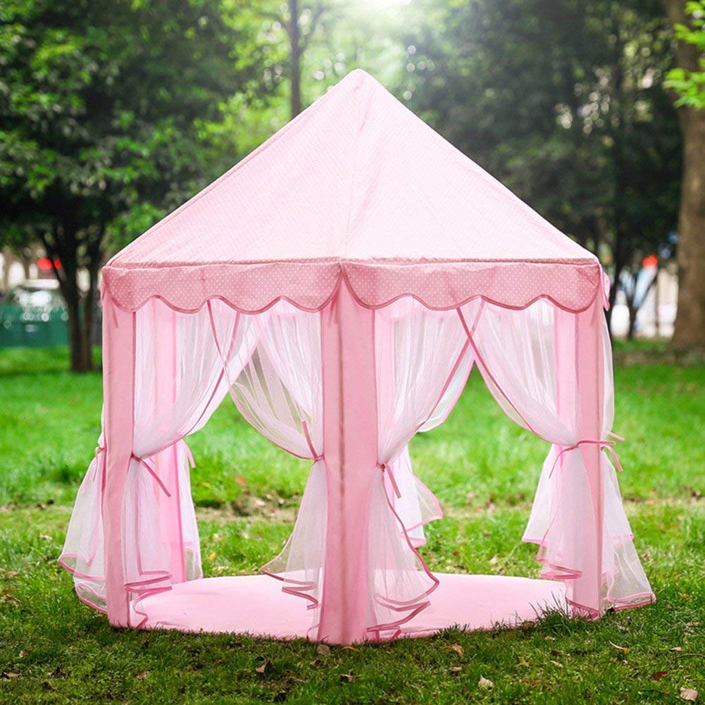 Webby Kids Indoor and Outdoor Castle Play Tent House (Pink