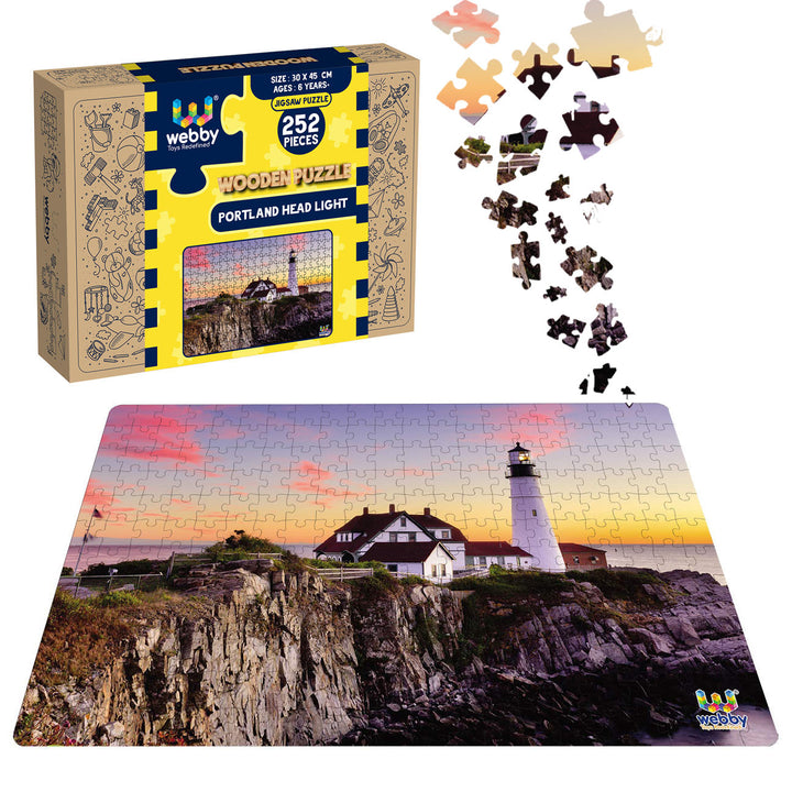 Webby Portland Head Light Jigsaw Puzzle, 252 pieces