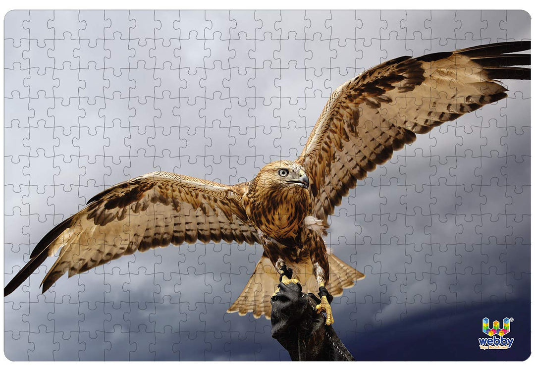 Webby Falcon with Spread Wings Wooden Jigsaw Puzzle, 252 pieces