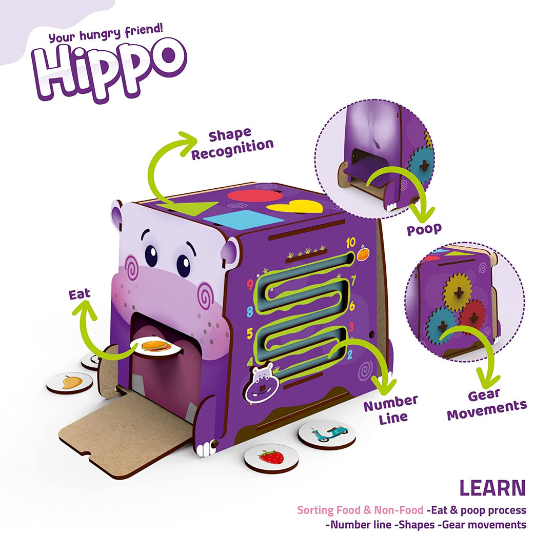 Webby Hippopotamus Game Educational Early Development Activity Toy