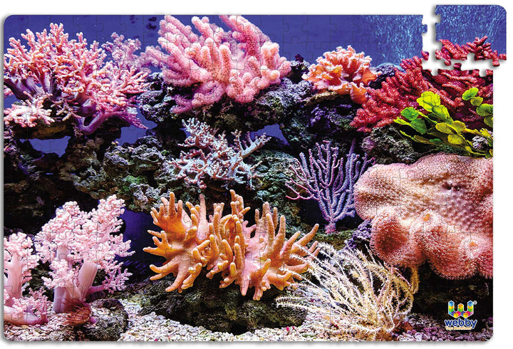 Webby Underwater Coral Wooden Jigsaw Puzzle, 252 pieces