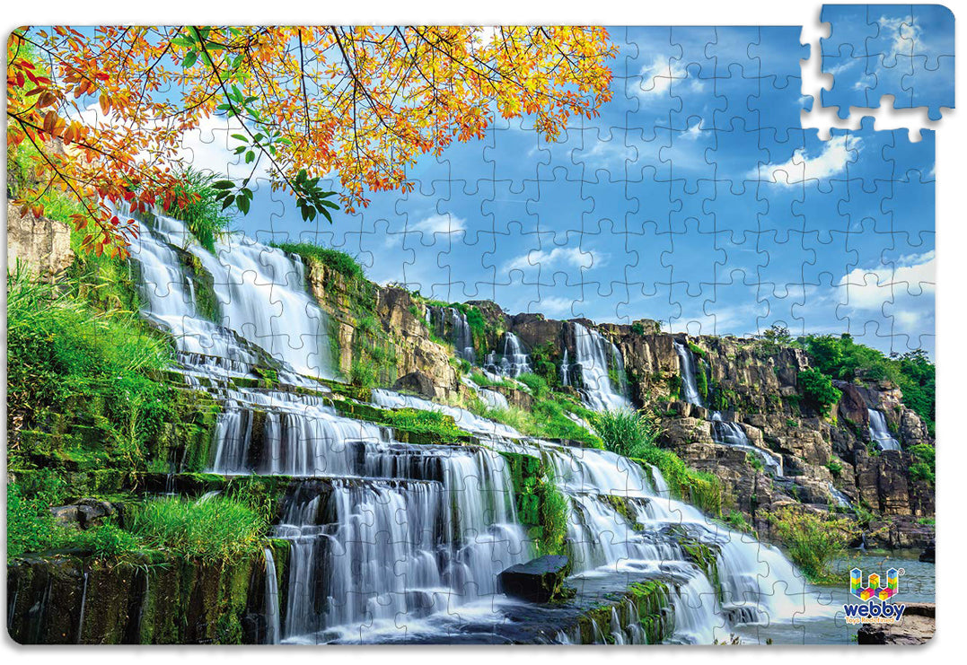 Webby The Mystical Waterfall Wooden Jigsaw Puzzle, 252 pieces