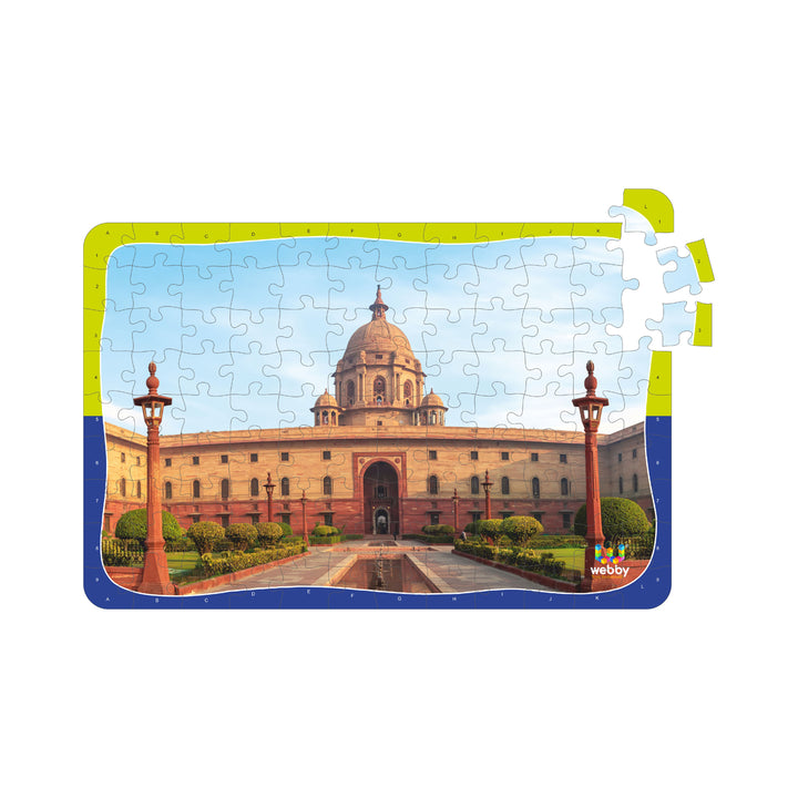Webby Rashtrapati Bhawan Wooden Jigsaw Puzzle, 108 Pieces, Multicolor