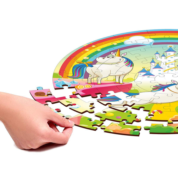Webby Wooden Jigsaw Puzzles for Kids, 60 Pcs