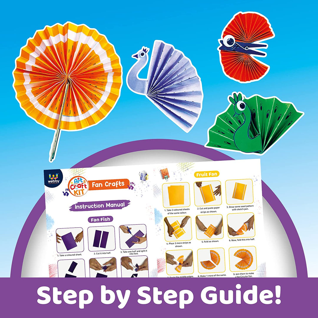 Webby DIY Art and Craft Fan Craft Activity Kit