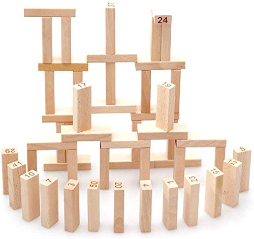 Webby Kid's and for Adult s Wooden Building Blocks Educational Game