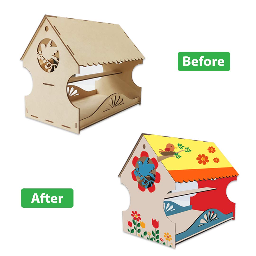 Webby DIY Wooden Build & Paint My First Bird House