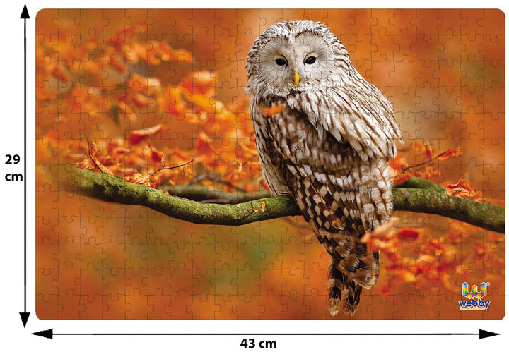 Webby Owl in Autumn Jigsaw Puzzle, 252 pieces