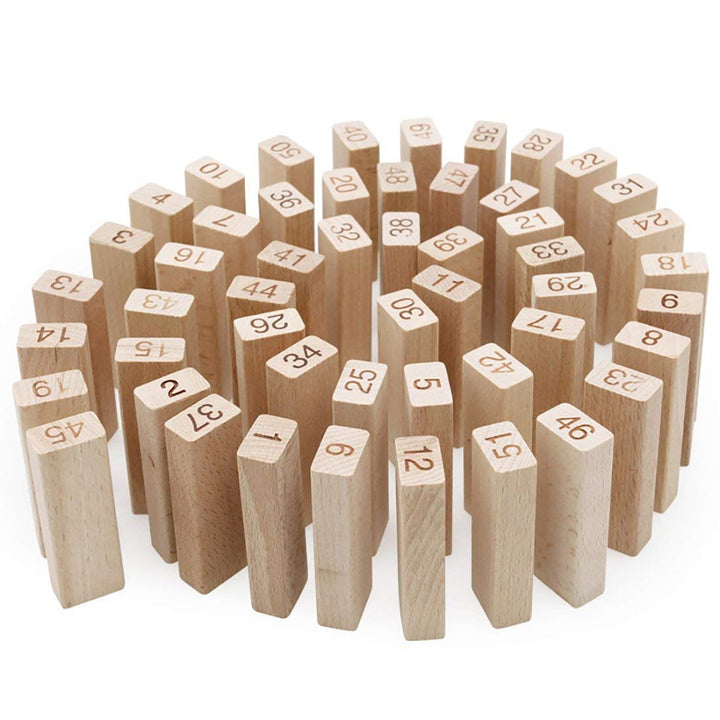 Webby Kid's and for Adult s Wooden Building Blocks Educational Game