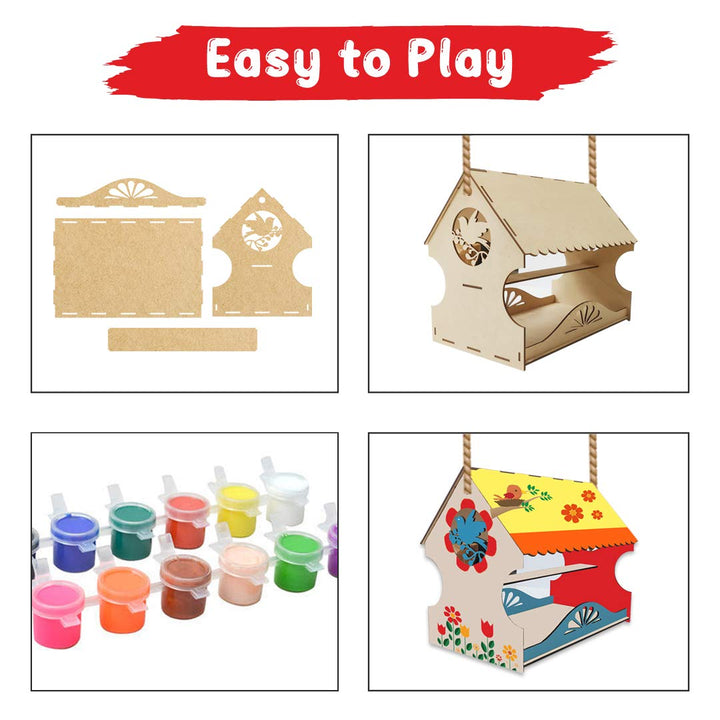 Webby DIY Wooden Build & Paint My First Bird House