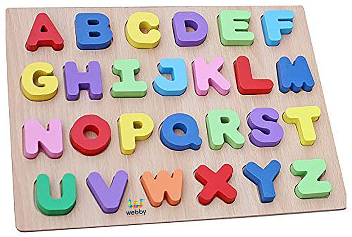 Webby Wooden Capital Alphabets Letters Learning Educational Puzzle Toy for Kids