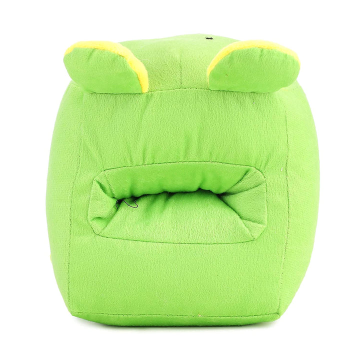 Webby Plush Smiling Face Frog Multi Purpose Holder Soft Toys Green
