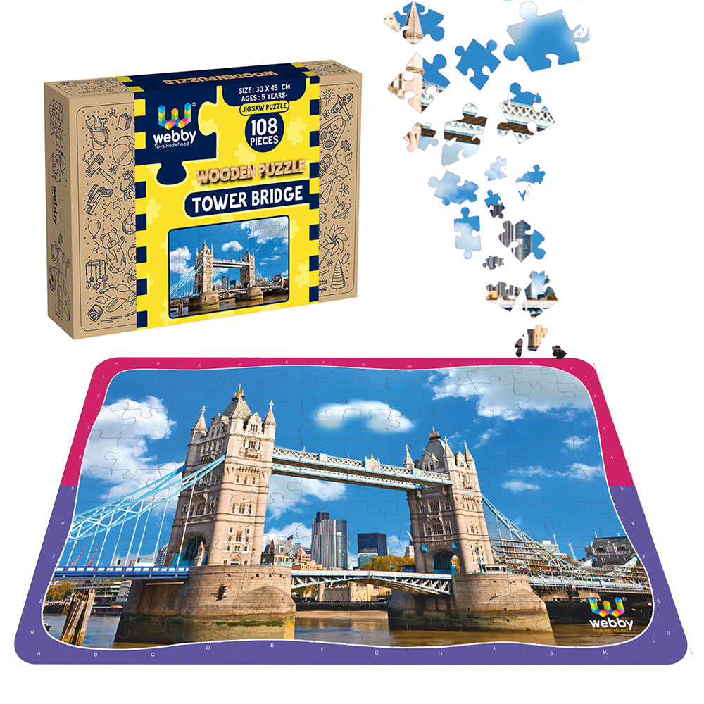 Webby Tower Bridge Jigsaw Puzzle, 108 Pieces