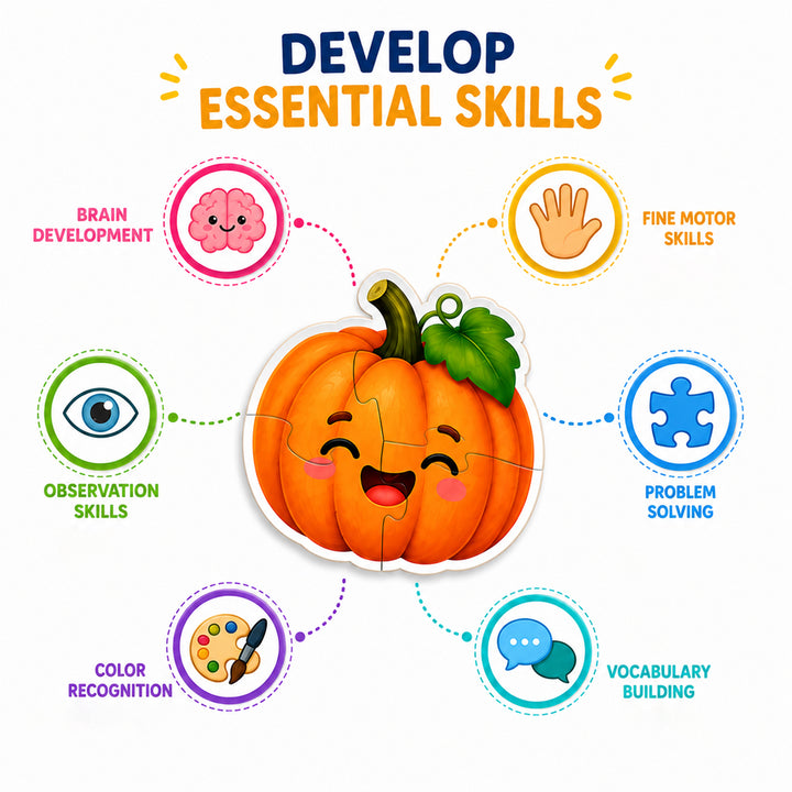 Webby Fruits and Vegetables Level Up Jigsaw Puzzle for Kids | 12 Puzzles in Box, Ages 2+ Years, Montessori Learning, 2-4 Piece Puzzles, Develops Motor Skills