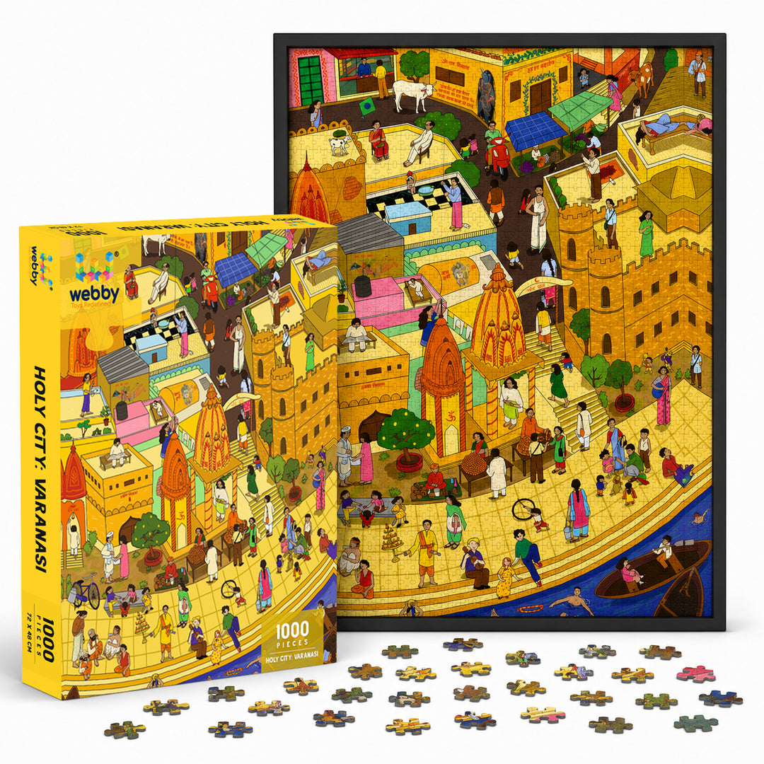 Webby Holy City Varanasi Jigsaw Puzzle, 1000 Pieces