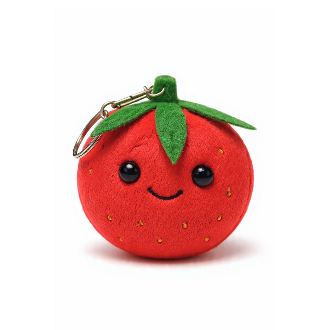 Webby Plush Strawberry Soft Toy with Keychain for Boys Girls and Adults - 1 Piece