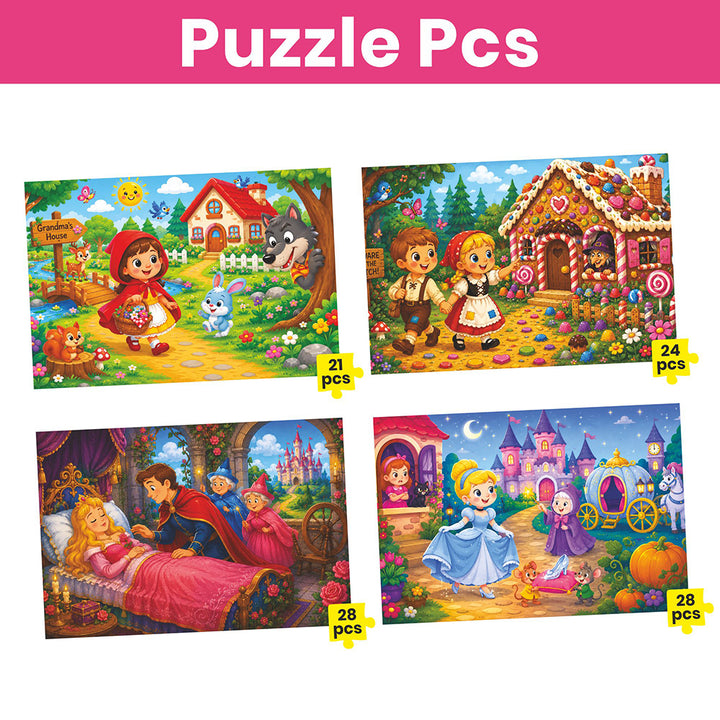 Webby Magical Stories Level Up Jigsaw Puzzle for Kids | 4 Puzzles in a Box, 21-28 Pieces, Age 4+ Years