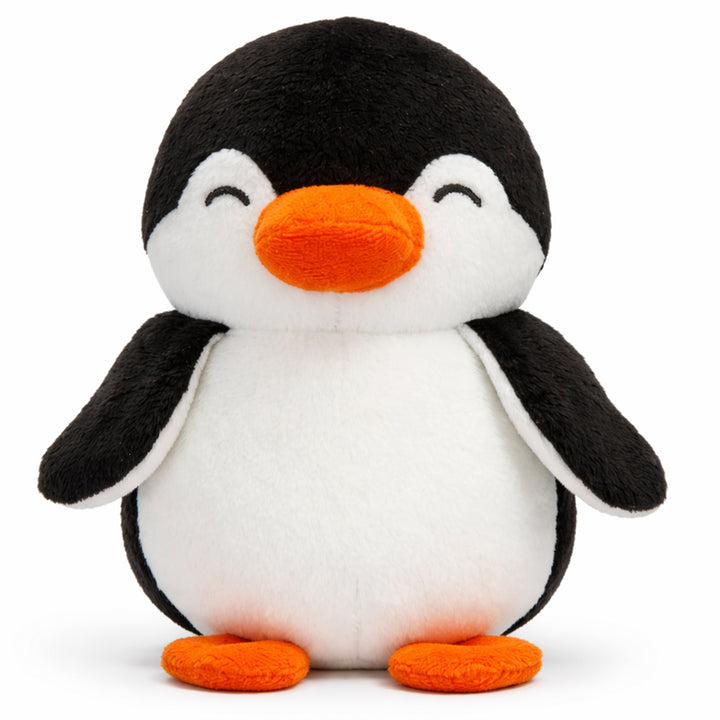 Webby Soft Animal Plush Penguin Toy 20cm, Black