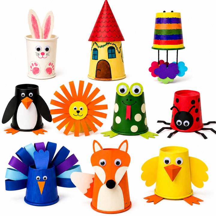 Webby DIY Art and Craft Paper Cup Making and Painting
