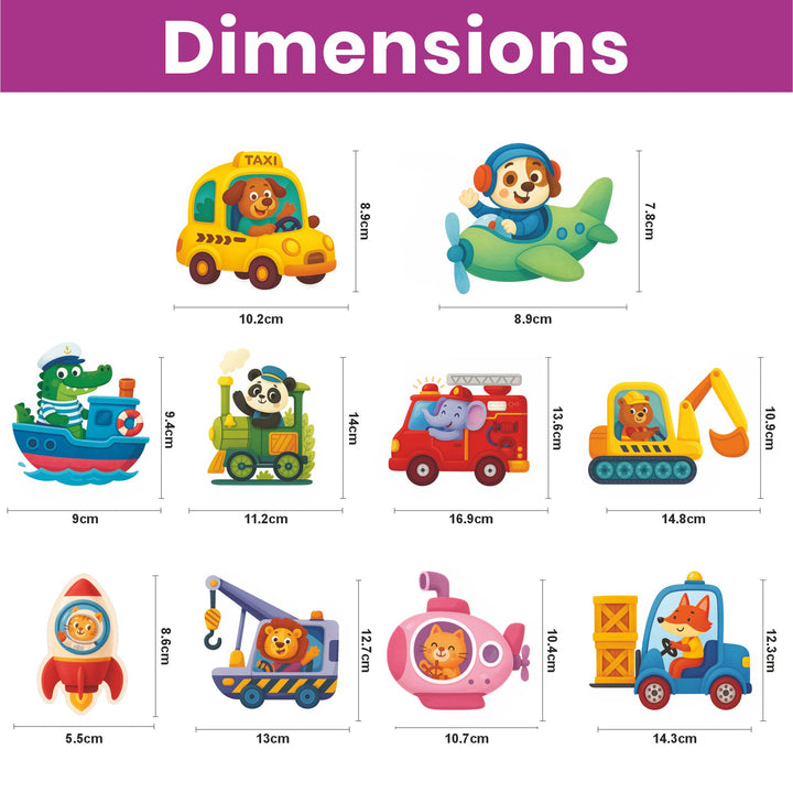 Webby Transport Time Level Up Jigsaw Puzzles for Kids