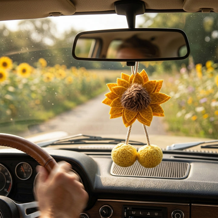 Webby Plush Keychain Sunflower Soft Toy | Stuffed Animal for Kids and Adults - 1 Piece