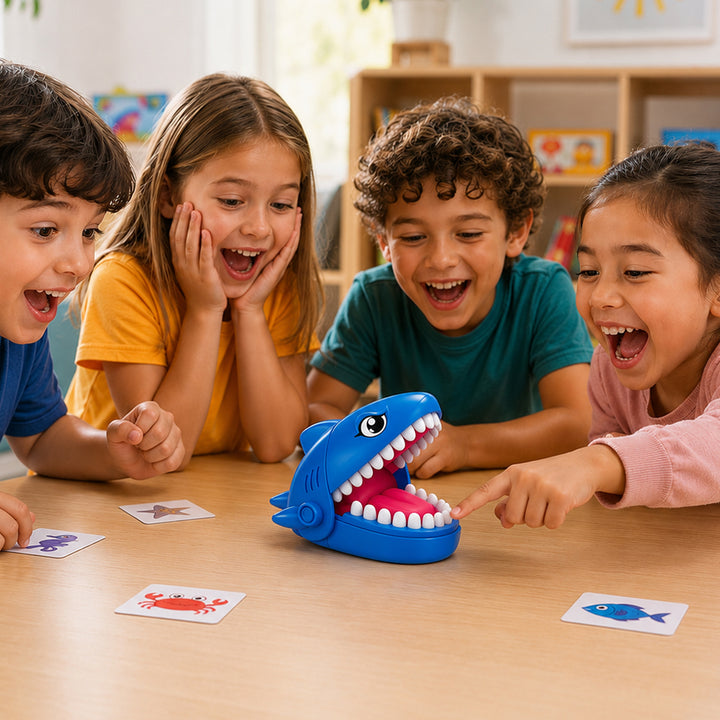 Webby Biting Shark Game for Kids | Ages 3+ Years, 1-4 Players, No Batteries Required