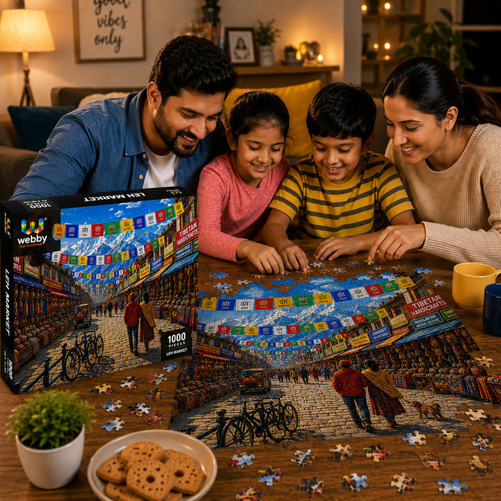 Webby Leh Market Jigsaw Puzzle 1000 Pieces | Vibrant Colours, Frame-Worthy Artwork, For 14+ Years, Family & Friends