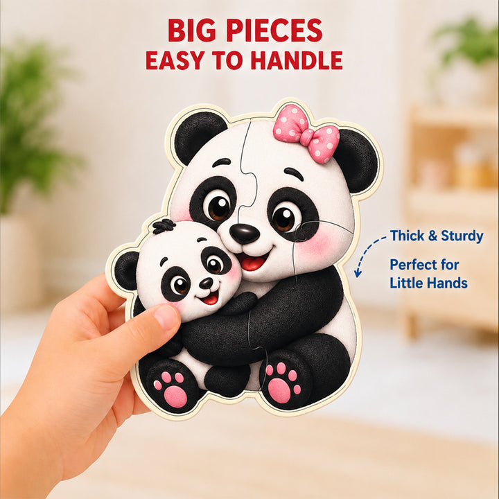 Webby Baby Animals Level Up Jigsaw Puzzle for Kids | 10 Puzzles in 1 Box, 4-6 Pieces per Puzzle, Age 2+ Years