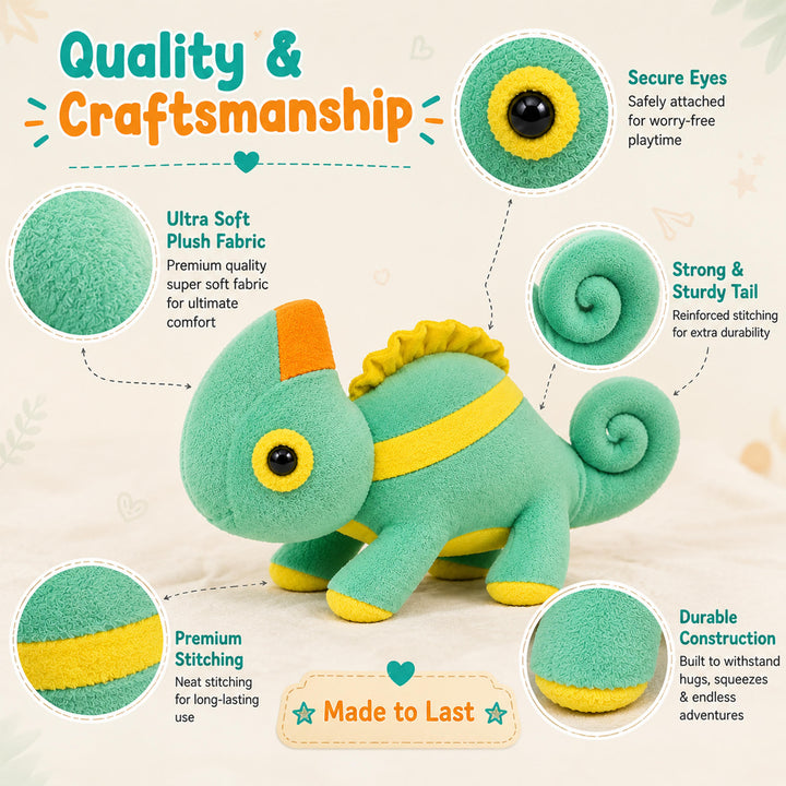 Webby Plush Chameleon Soft Toy Stuffed Animal for Kids
