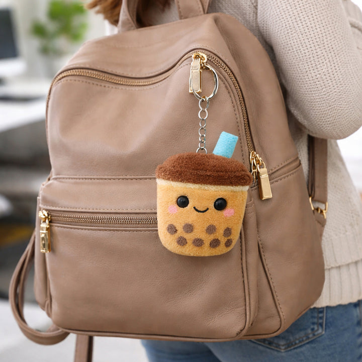 Webby Plush Boba Tea Soft Toy with Keychain for Boys, Girls and Adults - 1 Piece