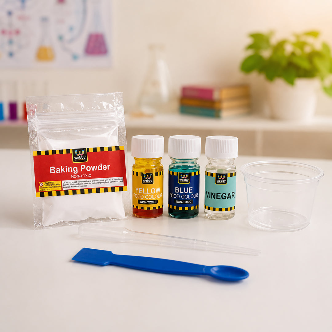 Webby DIY Fizz and Fun Chemistry Kit for Kids | My First Science Experiment Kit | Birthday Gift | Educational Learning Toy for 8+ Years Boys and Girls