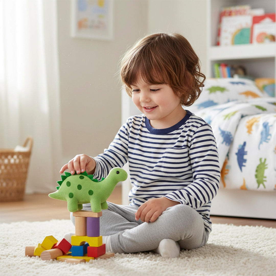 Webby Green Soft Dinosaur Plush Stuffed Toy for Kids and Adults