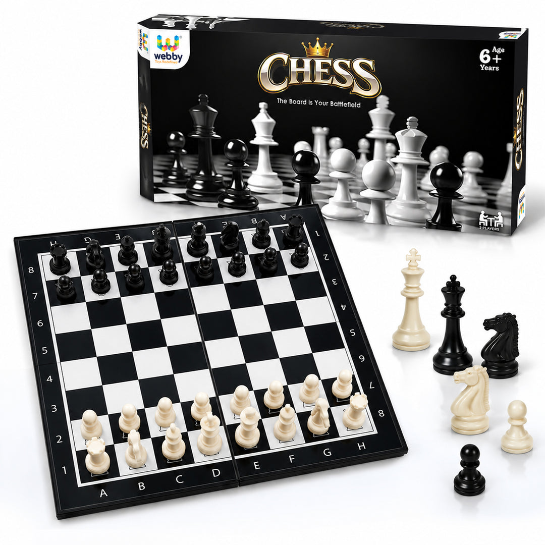 Webby Chess Board Game | Travel | Indoor | Family Game Set for Kids and Adults