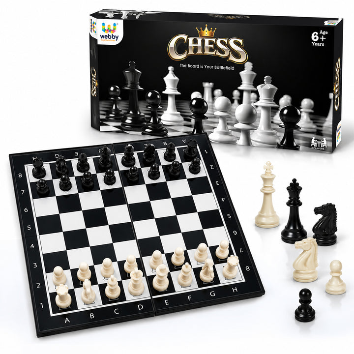 Webby Chess Board Game | Travel | Indoor | Family Game Set for Kids and Adults