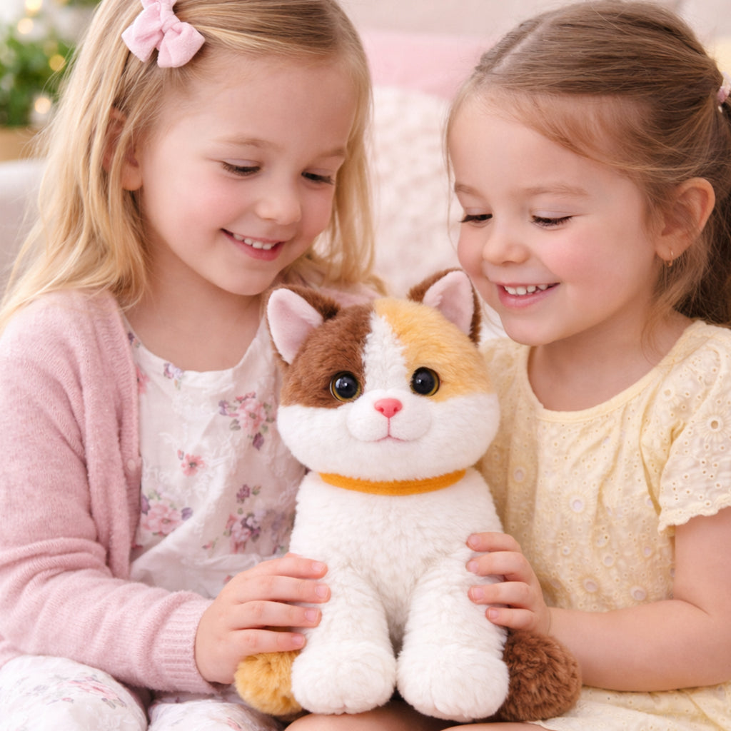 Webby Plush Adorable Calico Cat Soft Toy