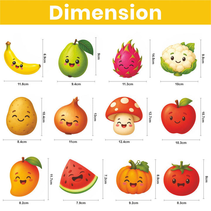 Webby Fruits and Vegetables Level Up Jigsaw Puzzle for Kids | 12 Puzzles in Box, Ages 2+ Years, Montessori Learning, 2-4 Piece Puzzles, Develops Motor Skills