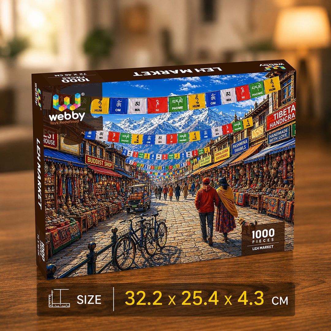 Webby Leh Market Jigsaw Puzzle 1000 Pieces | Vibrant Colours, Frame-Worthy Artwork, For 14+ Years, Family & Friends