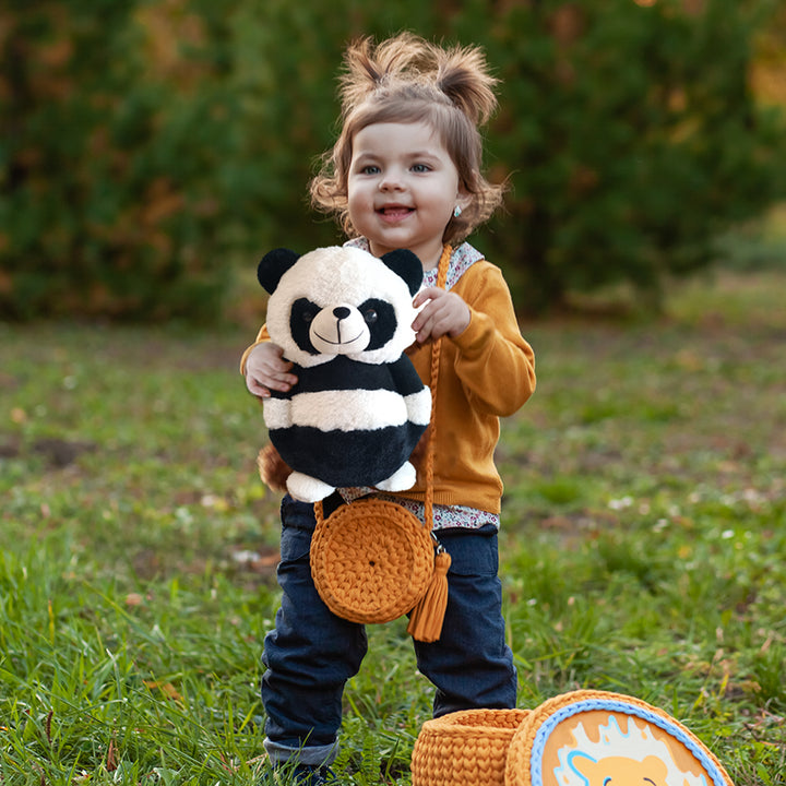 Webby Soft Animal Plush Sitting Panda Soft Toy | Teddy for Kids, 20cm