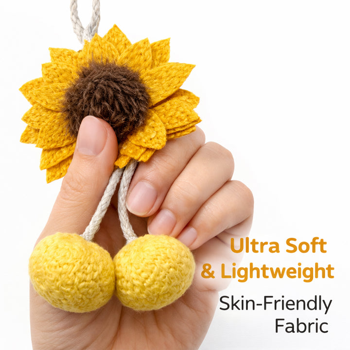 Webby Plush Keychain Sunflower Soft Toy | Stuffed Animal for Kids and Adults - 1 Piece