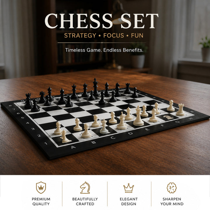 Webby Chess Board Game | Travel | Indoor | Family Game Set for Kids and Adults
