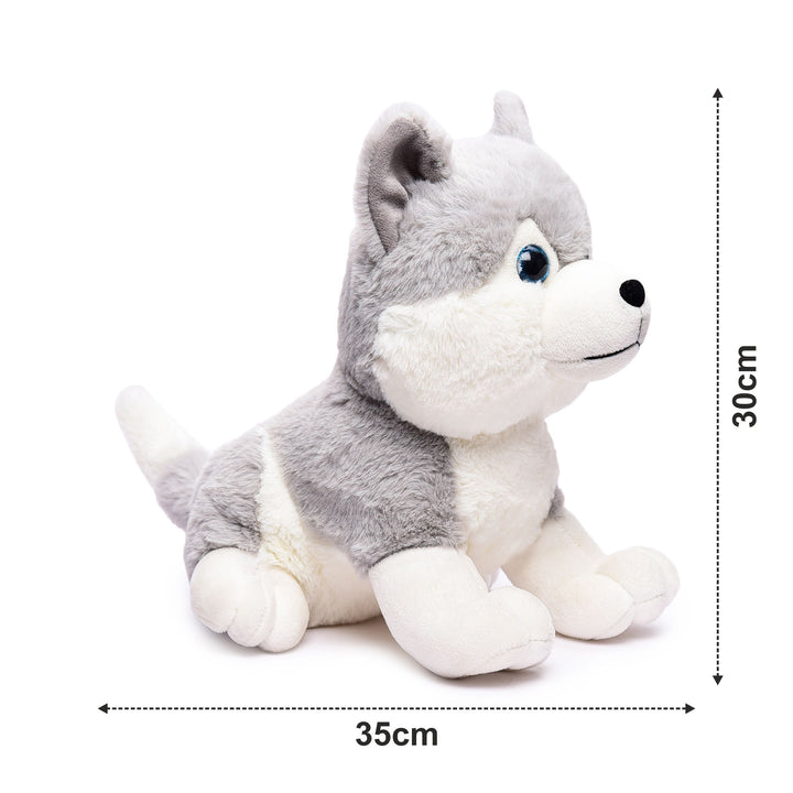 Webby Plush Husky Dog Stuffed Animal Puppy Soft Toy, 30CM