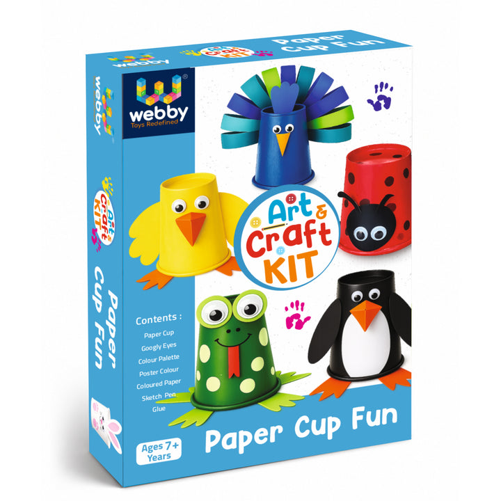 Webby DIY Art and Craft Paper Cup Making and Painting