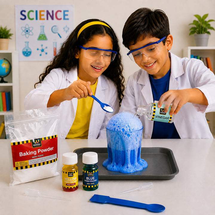 Webby DIY Fizz and Fun Chemistry Kit for Kids | My First Science Experiment Kit | Birthday Gift | Educational Learning Toy for 8+ Years Boys and Girls