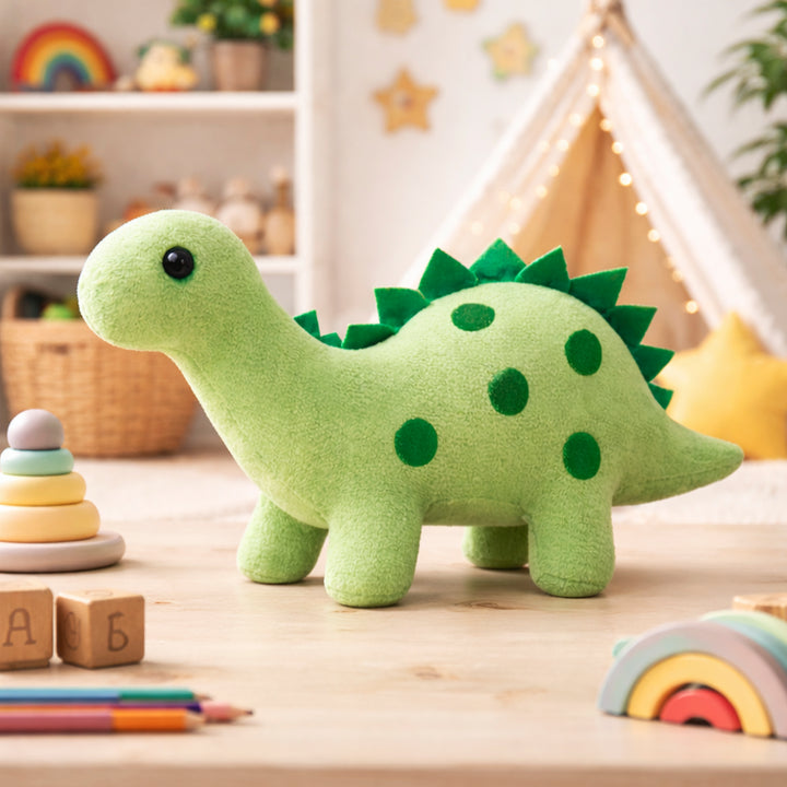 Webby Green Soft Dinosaur Plush Stuffed Toy for Kids and Adults