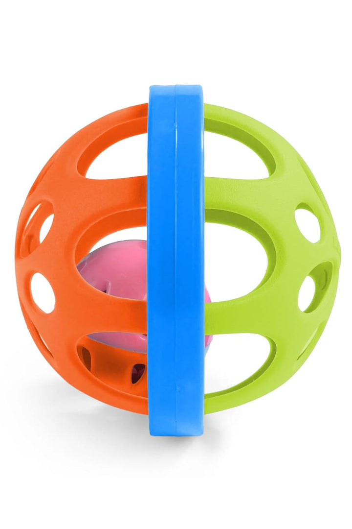 Webby Baby Rattle Ball and Dumbbell Set | Attractive Colourful Play Set | Baby Rattle | Grasp and Shake Toy for Kids